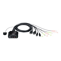 ATEN Technology ATEN CS22H - omkopplare för tangentbord/video/mus/ljud/USB - 2 portar