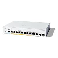 Cisco Systems Cisco Catalyst 1300-8P-E-2G - switch - 8 portar - Administrerad - rackmonterbar