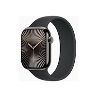 Apple Apple Watch Series 10 (GPS + Cellular) - skiffer titan - smart klocka med sportband - svart - 64 GB