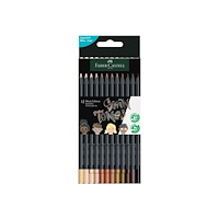 FABER-CASTELL FABER-CASTELL triangulära färgpennor Black Edition, 12 st, t...