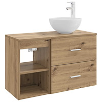 vidaXL Badrumsmöbelset 2 pcs Artisan-ek Konstruerat trä