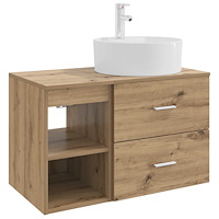 vidaXL Badrumsmöbelset 2 pcs Artisan-ek Konstruerat trä