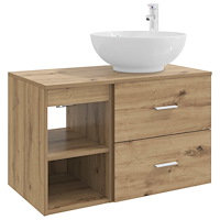vidaXL Badrumsmöbelset 2 pcs Artisan-ek Konstruerat trä
