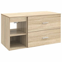 vidaXL Badrumsmöbelset 2 pcs Sonoma-ek Konstruerat trä