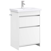 vidaXL Badrumsmöbelset Vit 61 x 40 x 84,5 cm Konstruerat trä
