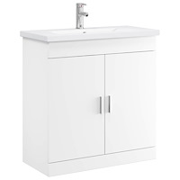 vidaXL Badrumsmöbelset Vit 81 x 40 x 84,5 cm Konstruerat trä