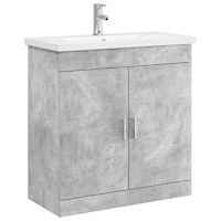 vidaXL Badrumsmöbelset Betonggrå 81 x 40 x 84,5 cm Konstruerat trä