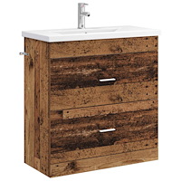 vidaXL Badrumsmöbelset Gammalt trä 81 x 40 x 84,5 cm Konstruerat trä