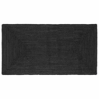 vidaXL Områdesmattor Rektangulär Mörkgrå 100 x 200 cm Jute