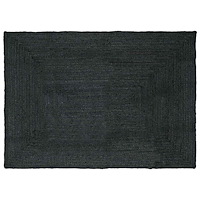 vidaXL Områdesmattor Rektangulär Mörkgrå 160 x 230 cm Jute