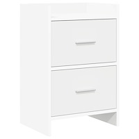 vidaXL Sängbord Vit 40 x 30 x 60 cm Konstruerat trä
