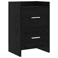 vidaXL Sängbord Svart ek 40 x 30 x 60 cm Konstruerat trä