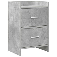 vidaXL Sängbord Betonggrå 40 x 30 x 60 cm Konstruerat trä