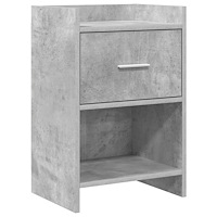 vidaXL Sängbord Betonggrå 40 x 30 x 60 cm Konstruerat trä