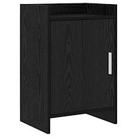 vidaXL Sängbord Svart ek 40 x 30 x 60 cm Konstruerat trä