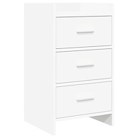 vidaXL Sängbord Vit 40 x 36 x 70 cm Konstruerat trä
