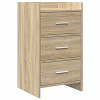 vidaXL Sängbord Sonoma-ek 40 x 36 x 70 cm Konstruerat trä