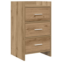 vidaXL Sängbord Artisan-ek 40 x 36 x 70 cm Konstruerat trä