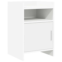 vidaXL Sängbord Vit 40 x 36 x 60 cm Konstruerat trä