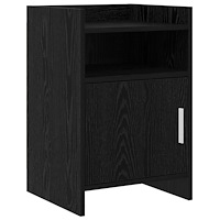 vidaXL Sängbord Svart ek 40 x 36 x 60 cm Konstruerat trä