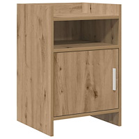 vidaXL Sängbord Artisan-ek 40 x 36 x 60 cm Konstruerat trä