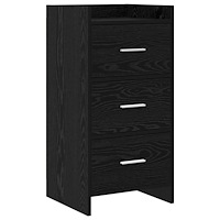 vidaXL Sideboard Svart ek 40 x 36 x 80 cm Konstruerat trä