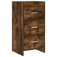 vidaXL Sideboard Rökt ek 40 x 36 x 80 cm Konstruerat trä