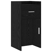 vidaXL Sideboard Svart ek 40 x 36 x 80 cm Konstruerat trä