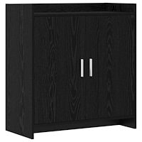 vidaXL Sideboard Svart ek 72 x 36 x 80 cm Konstruerat trä
