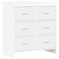 vidaXL Sideboard Vit 75 x 33 x 80 cm Konstruerat trä