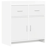 vidaXL Sideboard Vit 75 x 36 x 80 cm Konstruerat trä