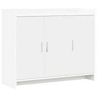 vidaXL Sideboard Vit 98,5 x 33 x 80 cm Konstruerat trä
