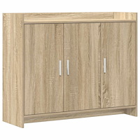vidaXL Sideboard Sonoma-ek 98,5 x 33 x 80 cm Konstruerat trä