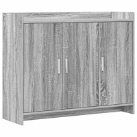 vidaXL Sideboard Grå Sonoma 98,5 x 33 x 80 cm Konstruerat trä