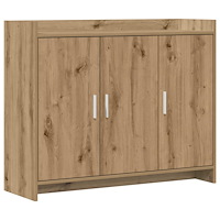 vidaXL Sideboard Artisan-ek 98,5 x 33 x 80 cm Konstruerat trä