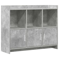 vidaXL Sideboard Betonggrå 98,5 x 33 x 80 cm Konstruerat trä