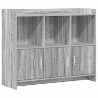 vidaXL Sideboard Grå Sonoma 98,5 x 33 x 80 cm Konstruerat trä