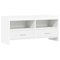 vidaXL TV-skåp 100 x 33 x 47 cm Vit Konstruerat trä