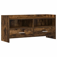 vidaXL TV-skåp 100 x 33 x 47 cm Rökt ek Konstruerat trä