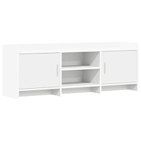 vidaXL TV-skåp 130 x 33 x 47 cm Vit Konstruerat trä