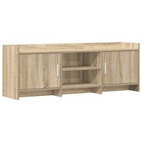 vidaXL TV-skåp 130 x 33 x 47 cm Sonoma-ek Konstruerat trä