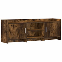 vidaXL TV-skåp 130 x 33 x 47 cm Rökt ek Konstruerat trä