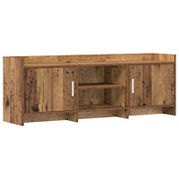 vidaXL TV-skåp 130 x 33 x 47 cm Gammalt trä Konstruerat trä