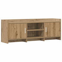 vidaXL TV-skåp 130 x 33 x 47 cm Artisan-ek Konstruerat trä