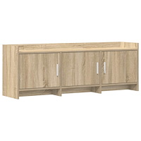 vidaXL TV-skåp 130 x 33 x 47 cm Sonoma-ek Konstruerat trä