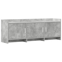vidaXL TV-skåp 130 x 33 x 47 cm Betonggrå Konstruerat trä