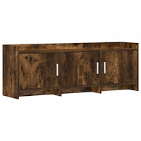 vidaXL TV-skåp 130 x 33 x 47 cm Rökt ek Konstruerat trä