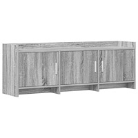 vidaXL TV-skåp 130 x 33 x 47 cm Grå Sonoma Konstruerat trä