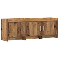 vidaXL TV-skåp 130 x 33 x 47 cm Gammalt trä Konstruerat trä