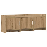 vidaXL TV-skåp 130 x 33 x 47 cm Artisan-ek Konstruerat trä